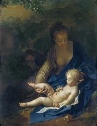 A többi az egyiptomi repülésen, 1706 (olaj a tölgyre)
